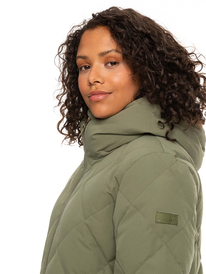 3 Womens Neeva Waterproof Jacket Beige ERJJK03500 Roxy