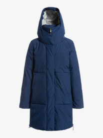 5 Abbie - Veste longue imperméable pour Femme Bleu ERJJK03502 Roxy