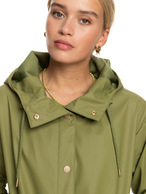 2 Rain Dance - Wasserabweisender Regenmantel für Frauen Grün ERJJK03529 Roxy