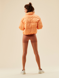 4 Move And Go - Puffer Jacket for Women Orange ERJJK03533 Roxy
