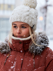 3 Ellie Warmlink - Winterjacke mit Heizpanel für Frauen Braun ERJJK03547 Roxy
