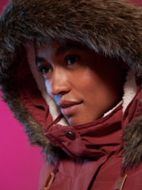 9 Ellie Warmlink - Winterjacke mit Heizpanel für Frauen Braun ERJJK03547 Roxy