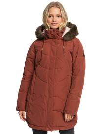 12 Ellie Warmlink - Winterjacke mit Heizpanel für Frauen Braun ERJJK03547 Roxy