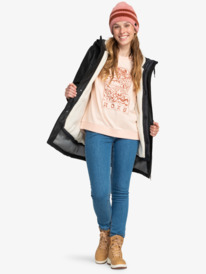 8 Nightdew 3-in-1 - 3-in1 Winter Parka for Women Black ERJJK03549 Roxy