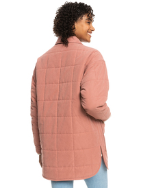 14 Next Up - Quilted Jacket for Women Pink ERJJK03568 Roxy