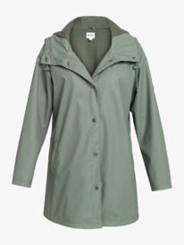 7 Rain Dance - Rain Mac Jacket for Women Green ERJJK03572 Roxy