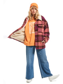 8 Passage Of Time - Casaco estilo camisa para Mulher Vermelho ERJJK03575 Roxy