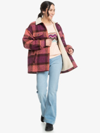 14 Passage Of Time - Casaco estilo camisa para Mulher Vermelho ERJJK03575 Roxy