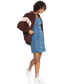 10 Ocean Talk - Giacca di velluto da Donna Red ERJJK03576 Roxy