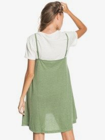 4 Rare Feeling - Robe à bretelles pour Femme Vert ERJKD03295 Roxy