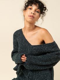 2 Turn A Corner Knit Dress Black ERJKD03376 Roxy