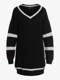 8 Rose Mood - Jumper Dress for Women Black ERJKD03402 Roxy