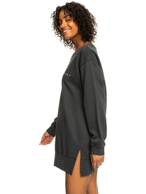 5 Meeting Up 2022 - Oversized Sweaterjurk voor Dames Black ERJKD03405 Roxy