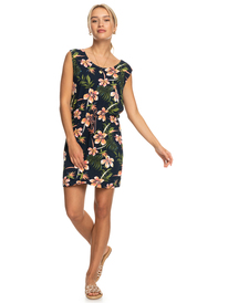 9 Surfs Up Printed - Vestito in jersey da Donna  ERJKD03422 Roxy