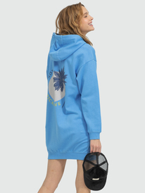4 Surfing - Übergroßes Sweatshirtkleid für Frauen Blau ERJKD03430 Roxy
