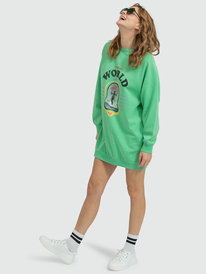 3 Breaking Waves - Sweatshirt-Kleid für Frauen  ERJKD03431 Roxy