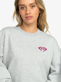 2 Saturday Night - Sweatshirt-Kleid für Frauen Grau ERJKD03463 Roxy