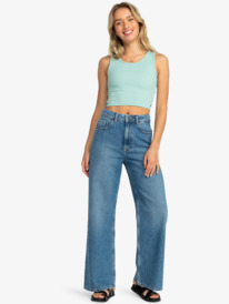 2 Good Keepsake Crop Top Blue ERJKT03648 Roxy