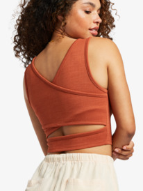 2 Good Keepsake Crop Top Brown ERJKT03648 Roxy