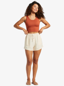 3 Good Keepsake Crop Top Brown ERJKT03648 Roxy