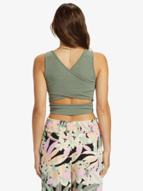 5 Good Keepsake Crop Top Green ERJKT03648 Roxy