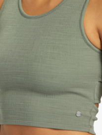 2 Good Keepsake Crop Top Green ERJKT03648 Roxy