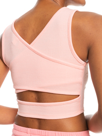 2 Good Keepsake Crop Top Pink ERJKT03648 Roxy