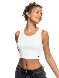 5 Good Keepsake Crop Top White ERJKT03648 Roxy
