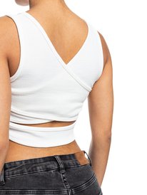 7 Good Keepsake Crop Top White ERJKT03648 Roxy