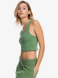1 Spring Getaway - Rib Knit Vest Top for Women  ERJKT03764 Roxy