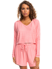 roxy, Catch Me If You Can - Long Sleeve Cropped Top for Women, TEA ROSE (mjz0) Catch Me If You Can - Long Sleeve Cropped Top for Women ERJKT03906