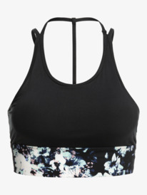 5 Womens Illusion Of Bliss Sports Bra Black ERJKT03918 Roxy