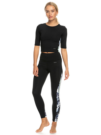 3 Escape From LA 2022 - Workout-Crop-Top für Frauen Schwarz ERJKT03925 Roxy