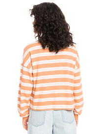 roxy, Just Like That 2022 - Longsleeve für Frauen, TOASTED NUT NEW RAPTA STRIPE (ckn5) Just Like That 2022 - Long Sleeve T-Shirt for Women ERJKT03946