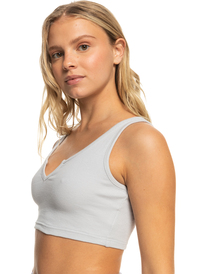 5 Kelia 2022 - Kurzes Top für Frauen Grau ERJKT03963 Roxy