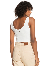 roxy, Time To Move - Rippstrick-Trägertop für Frauen, SNOW WHITE (wbk0) Time To Move - Rib Knit Strappy Top for Women ERJKT03966