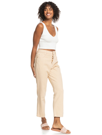 3 Time To Move - Haut à bretelles en tricot côtelé pour Femme Blanc ERJKT03966 Roxy