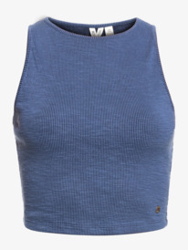 4 Never Ending Vacay - Top sin Mangas en Punto Canalé para Mujer Azul ERJKT03967 Roxy