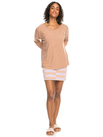 3 Never Coming Back - Top de Manga Larga para Mujer Marron ERJKT03968 Roxy