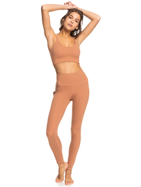 2 Heart Into It Elongated - Sports Bra for Women Brown ERJKT03976 Roxy