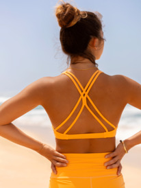 10 Heart Into It - Sport-BH für Frauen Orange ERJKT03982 Roxy
