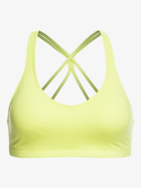 12 Heart Into It Sports Bra Green ERJKT03982 Roxy