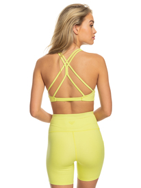 11 Heart Into It Sports Bra Green ERJKT03982 Roxy