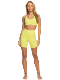 10 Heart Into It Sports Bra Green ERJKT03982 Roxy