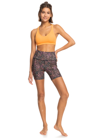 9 Womens Heart Into It Sports Bra Orange ERJKT03982 Roxy