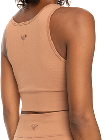 12 Womens Chill Out Seamless Sports Bra Brown ERJKT03983 Roxy