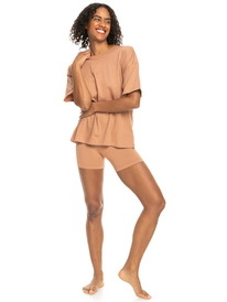 3 Essential Energy - Sports T-Shirt for Women Brown ERJKT03988 Roxy