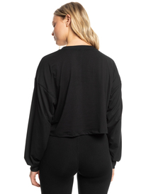 roxy, Naturally Active - T-shirt manches longues pour Femme, ANTHRACITE (kvj0) Naturally Active - Long Sleeve T-Shirt for Women ERJKT03990