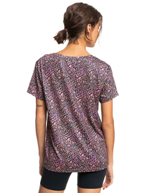 roxy, Signature Moves - Technical T-Shirt for Women, ANTRACITE ANIMAL DUST (kvj5) Signature Moves - Technical T-Shirt for Women ERJKT04007