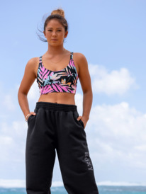 2 Heart Into It Elongated PT - Sujetador Deportivo para Mujer Negro ERJKT04011 Roxy